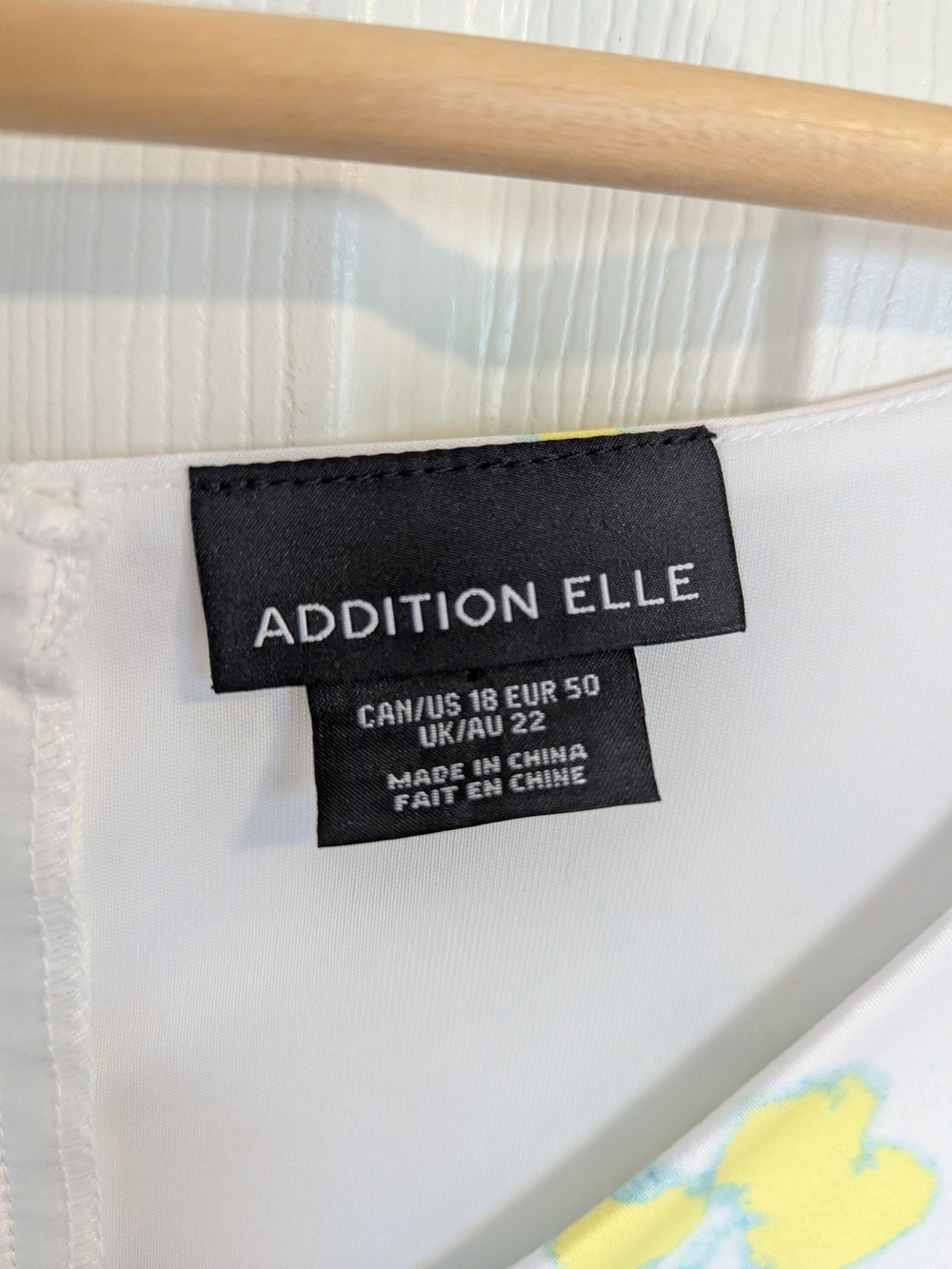 White Floral V-Neck Swing Dress From Addition Elle - Picture 3 of 6